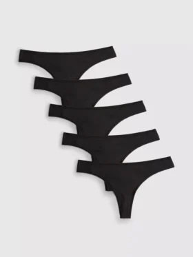 5-pack microfiber thongs
