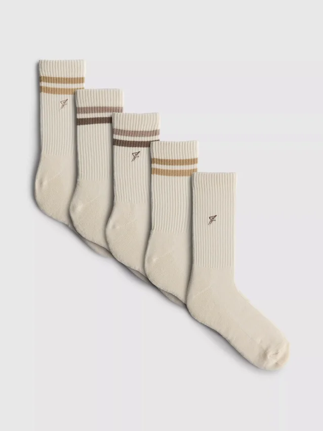 5-pack ribbed sports socks