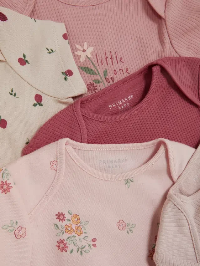 5-pack short sleeve bodysuits