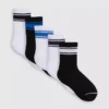 5-pack striped sports socks