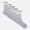5-pack striped sports socks