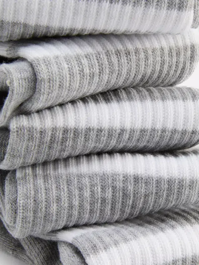 5-pack striped sports socks