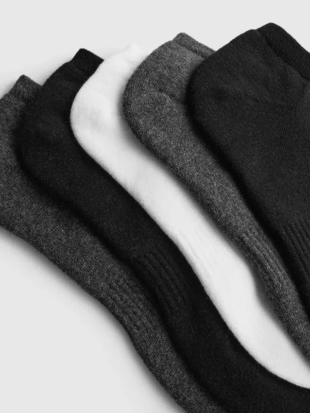 5-pack terry sneaker socks