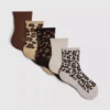 5pk animal pattern crew socks