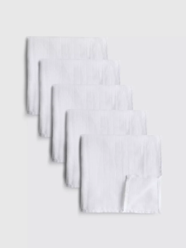 5pk cotton muslin cloths