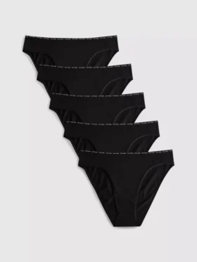 5pk cotton-rich bikini