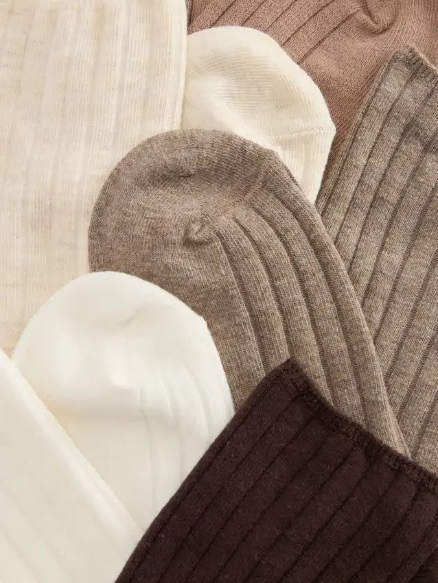 5pk cotton-rich mixed-color crew socks