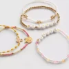 5pk disney's winnie the pooh beaded charm bracelets