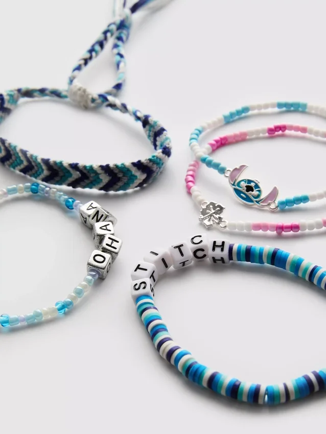 5pk disney stitch bracelet set