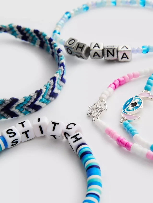 5pk disney stitch bracelet set