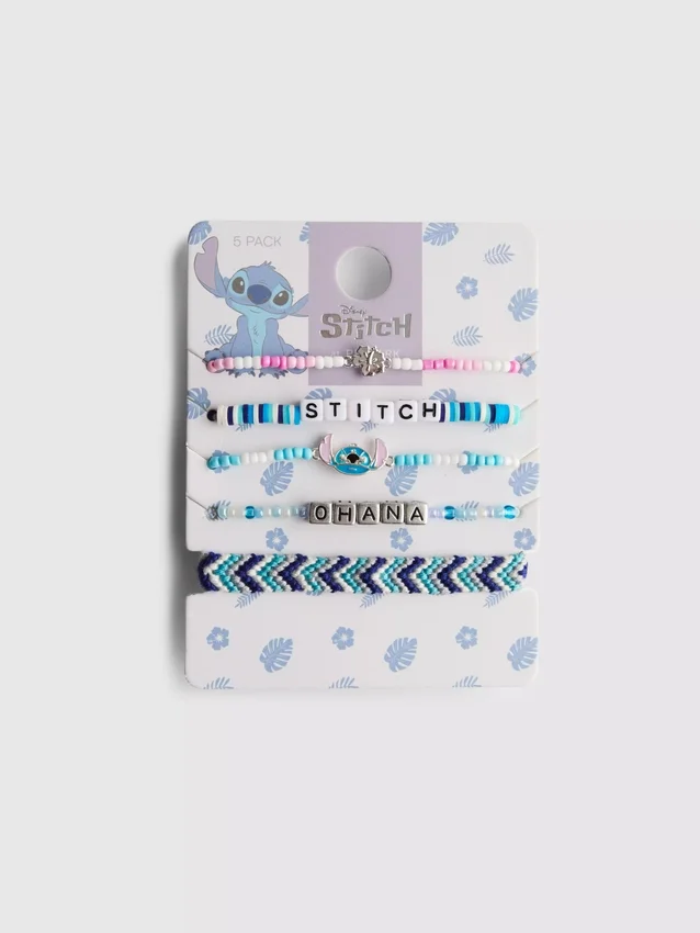 5pk disney stitch bracelet set
