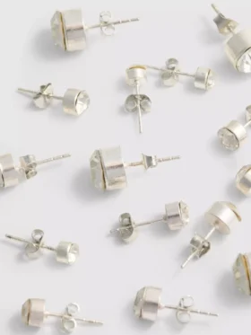 5pk gem stud earrings