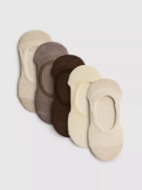 5pk neutral sports footie socks