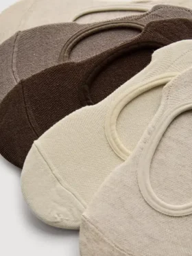 5pk neutral sports footie socks