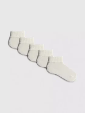 5pk rib cuff socks