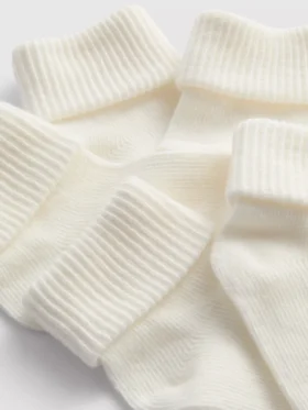 5pk rib cuff socks