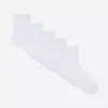 5pk ribbed quarter socks