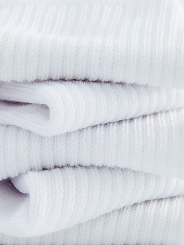 5pk ribbed quarter socks