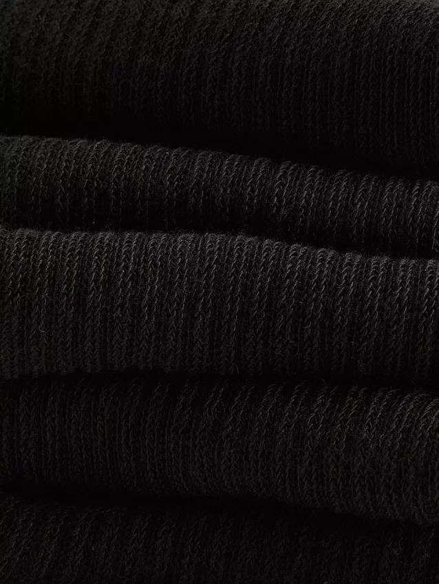 5pk ribbed quarter socks