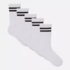 5pk stripe crew socks