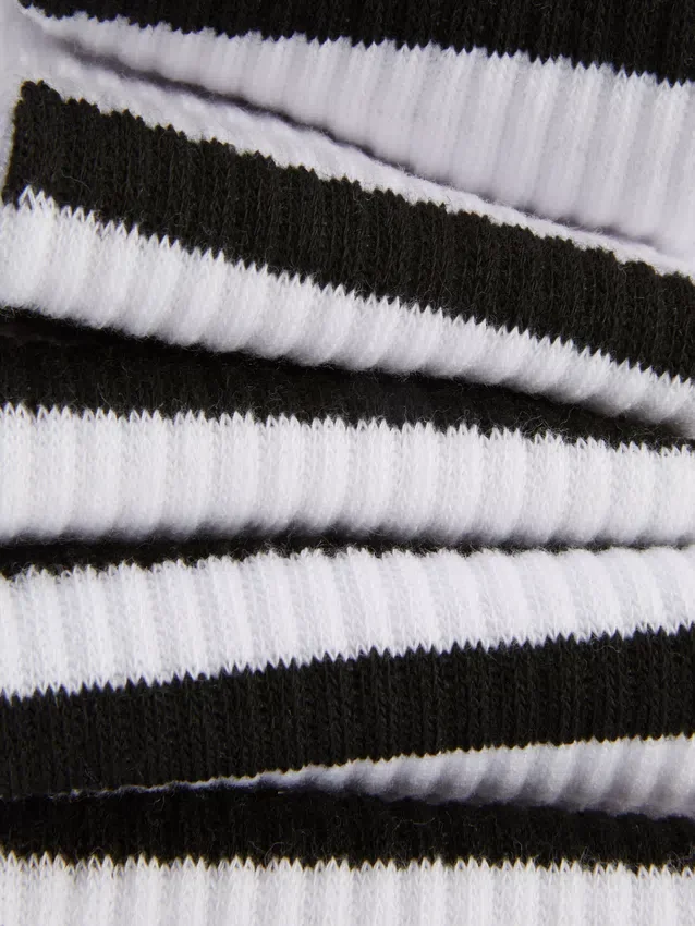 5pk stripe crew socks
