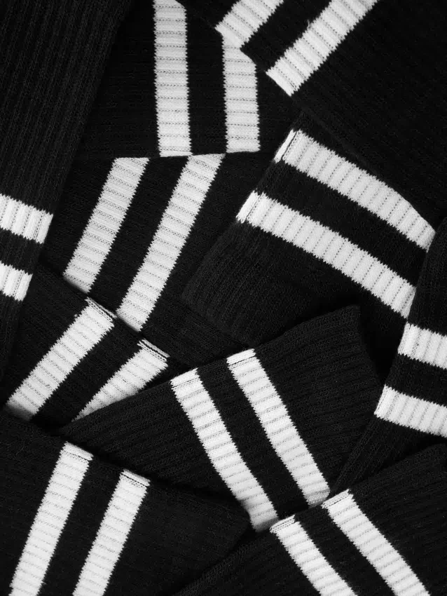 5pk stripe crew socks