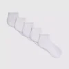 5pk textured quarter socks