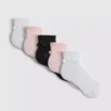5pk tulle trim ankle socks
