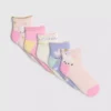 5pk unicorn graphic quarter socks