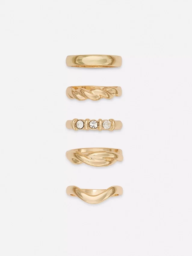 5pk various design rings
