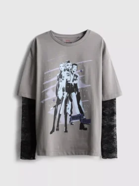 6-15yrs | kpop demon hunters lace long sleeve t-shirt