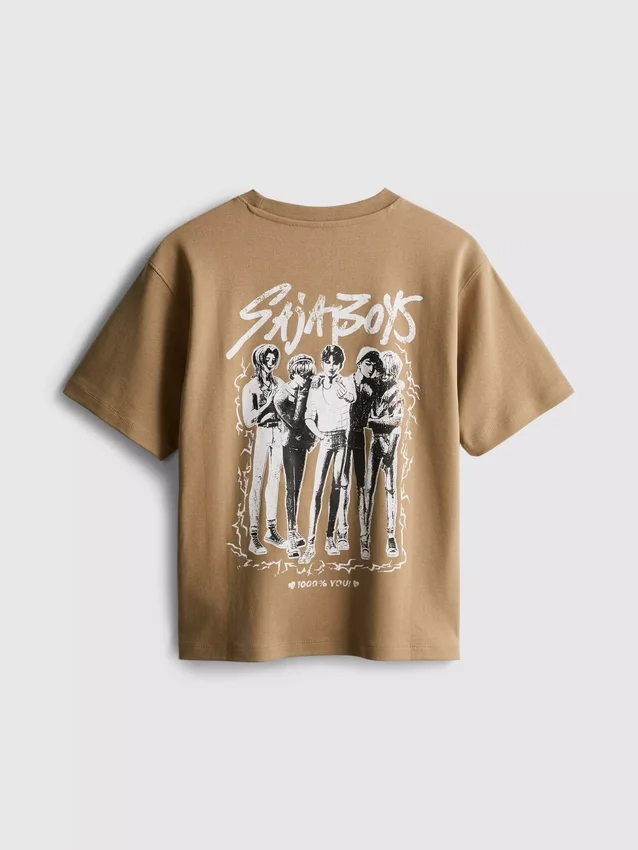6-15yrs | kpop demon hunters saja boys graphic t-shirt