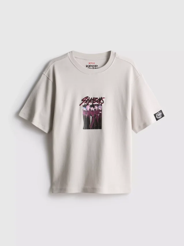 6-15yrs | kpop demon hunters saja boys t-shirt