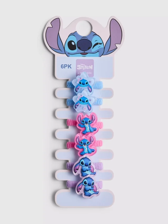 6-pack disney's stitch ponytail holders