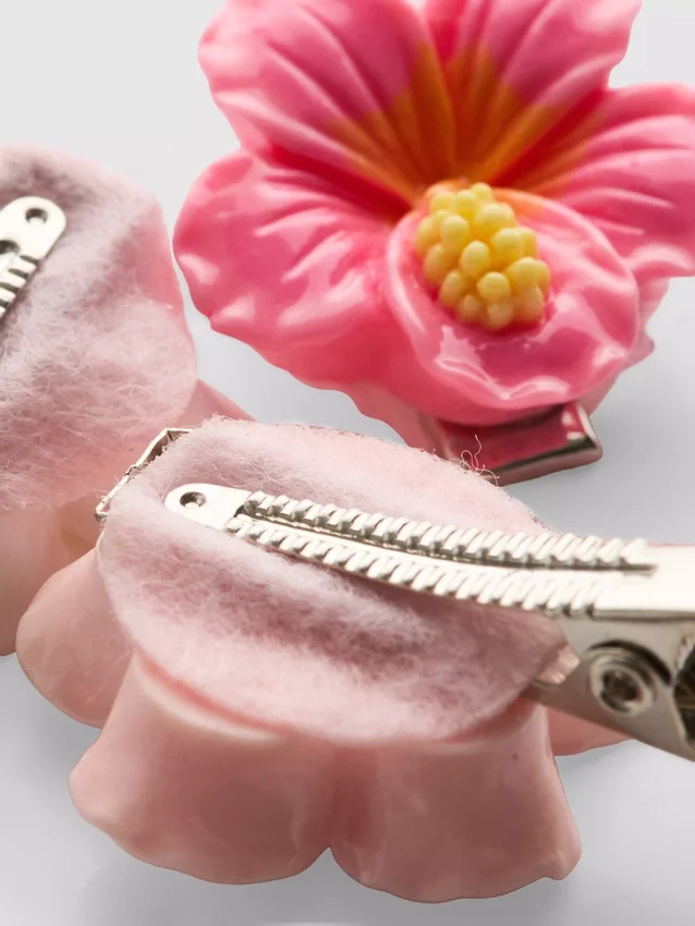 6-pack flower hair clips