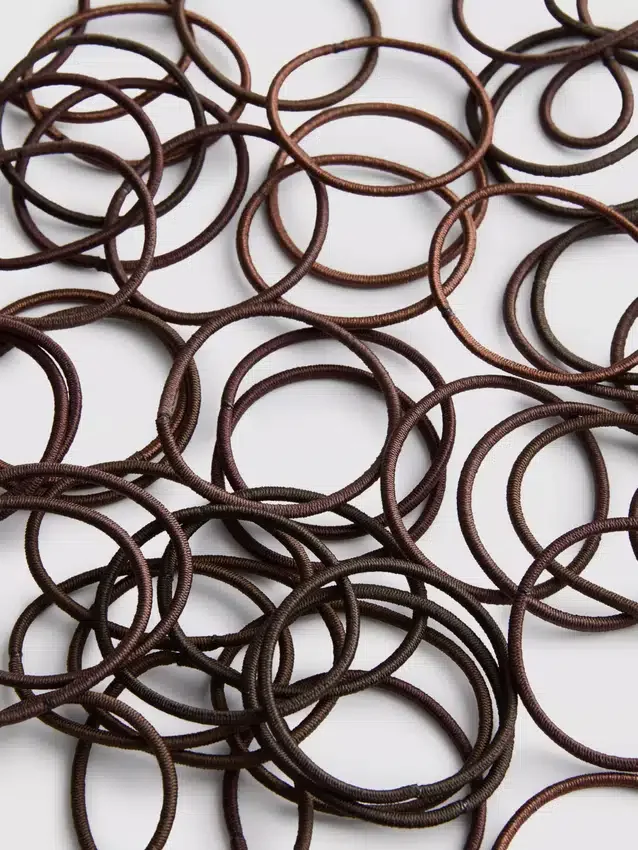 60-pack skinny hair bands