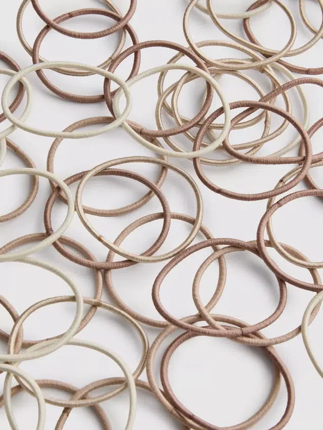 60-pack skinny hair bands