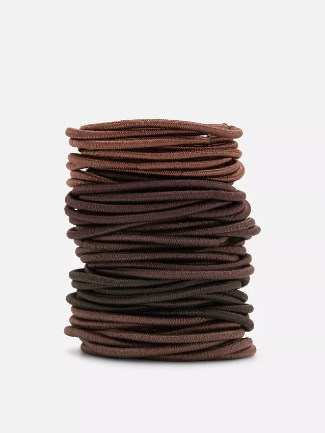 60-pack thick elastic hair bands