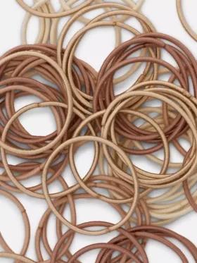 60-pack thick elastic hair bands
