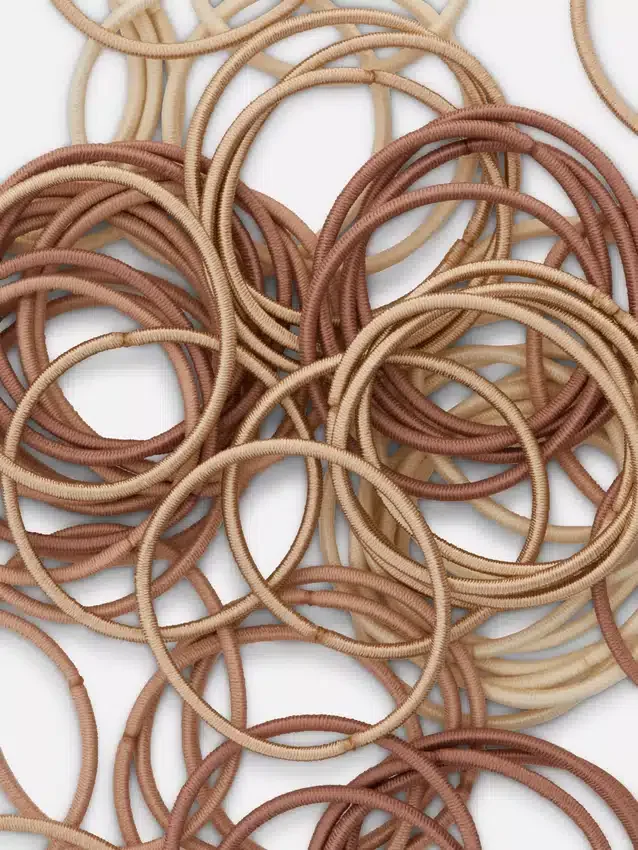 60-pack thick elastic hair bands