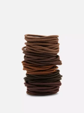 60-pack thick elastic hair ties