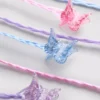 6pk butterfly hair braid clips