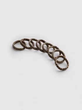 6pk leopard print hair bands