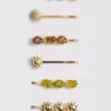 6pk paula echevarría celestial resin hair clips