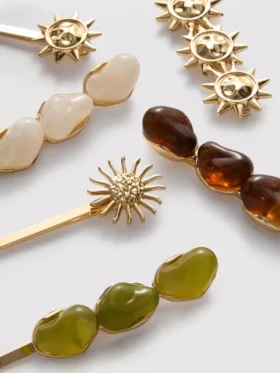 6pk paula echevarría celestial resin hair clips