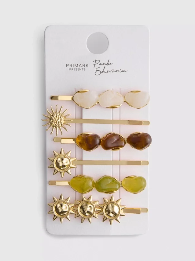 6pk paula echevarría celestial resin hair clips