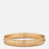 6pk polished metal bangles