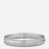6pk polished metal bangles