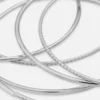 6pk polished metal bangles