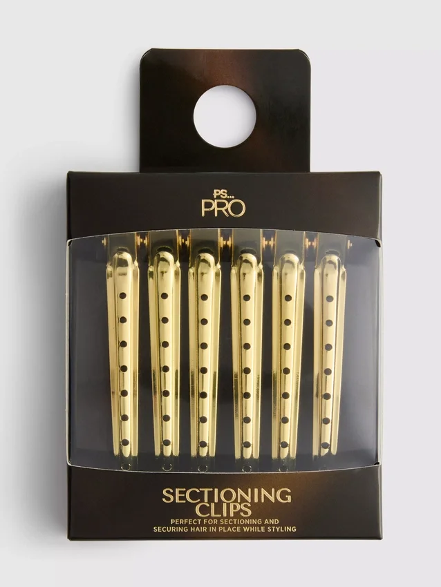 6pk ps... pro metal sectioning hair clips